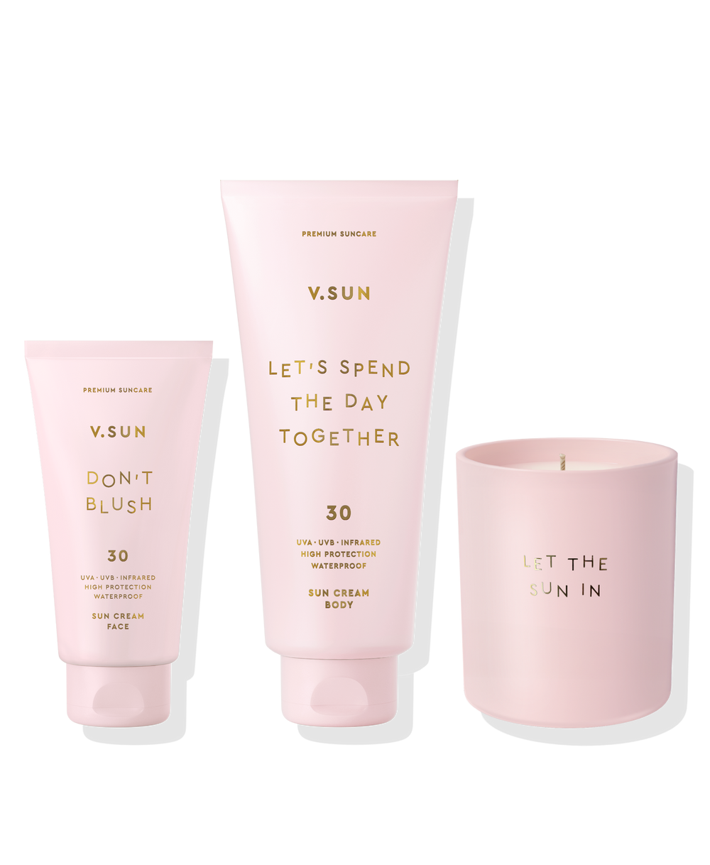 SUN CREAM FACE SPF 50 PERFUME FREE DOUBLE SET 