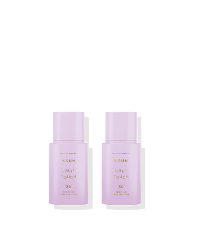 SUN FLUID SPF 30 PERFUME FREE DOUBLE SET